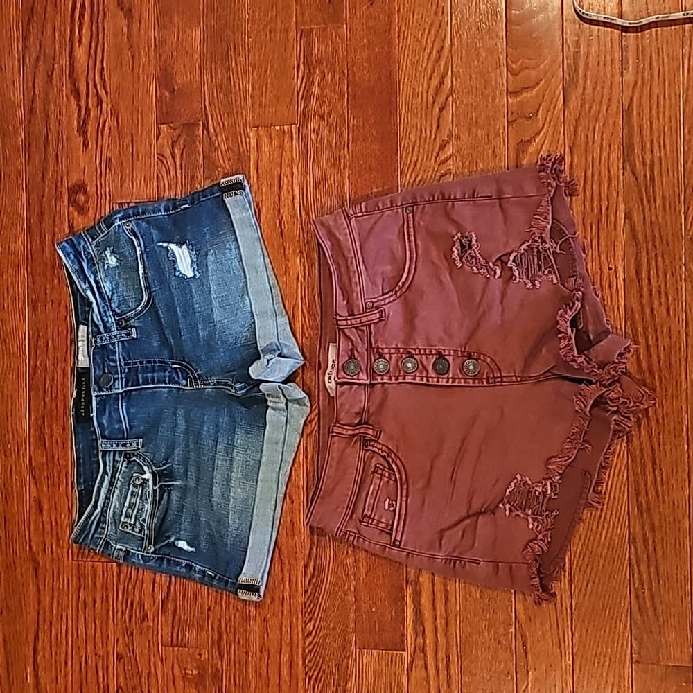 Juniors Denim Shorts (2 pair) size 4